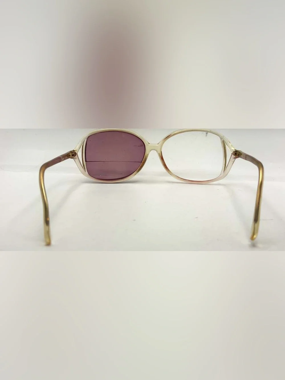 Vintage Impulse Brown Translucent Oval Sunglasses Frames Only Hong Kong